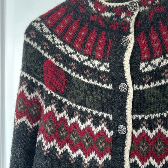 The Woolrich Woman Vintage Rose Wool Fair Isle Sweater - Picture 2 of 4